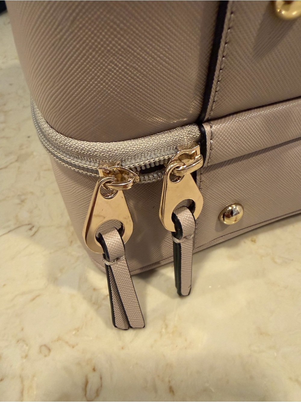 CALPAK Small + Large Clear Cosmetics Case in Stone BUNDLE - Picture 8 of 9